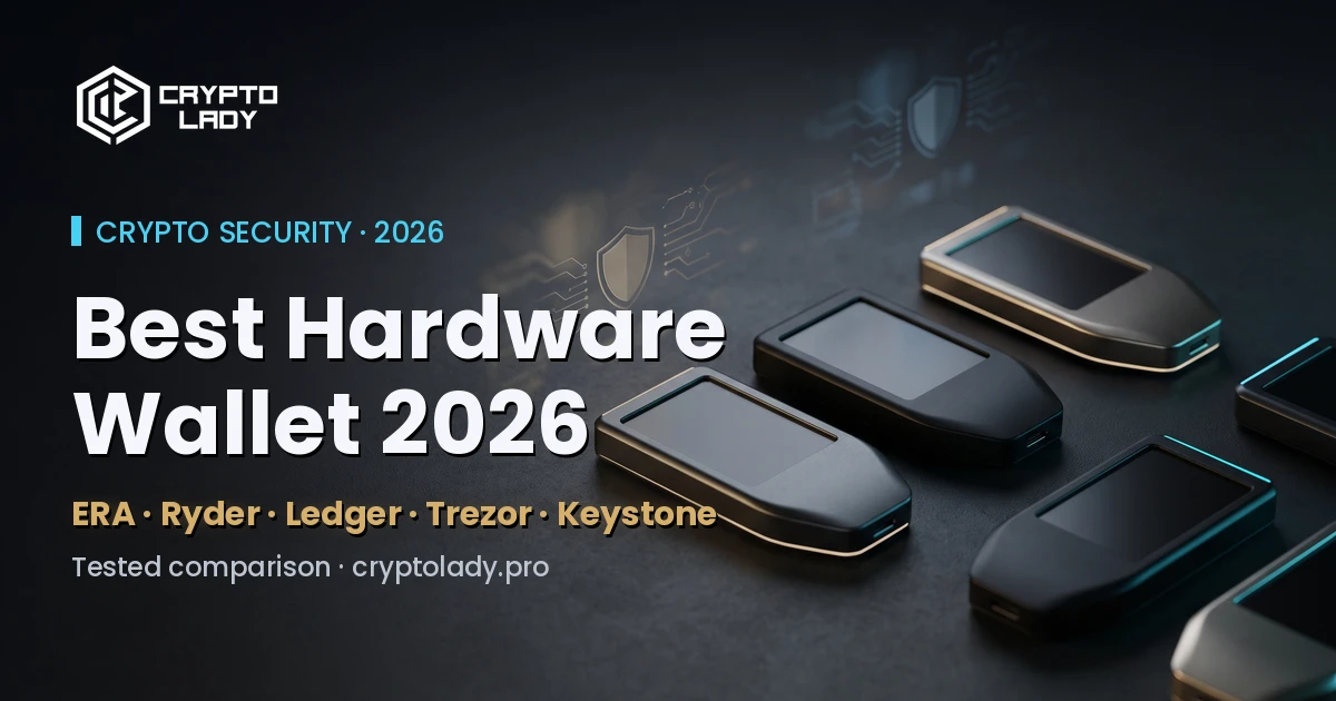 🔐 Best Hardware Wallet 2026 — ERA vs Ryder vs Ledger vs Trezor vs Keystone (Tested)