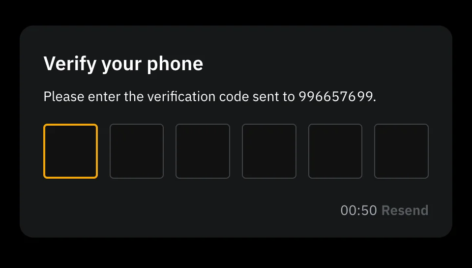Phone registration on Bybit