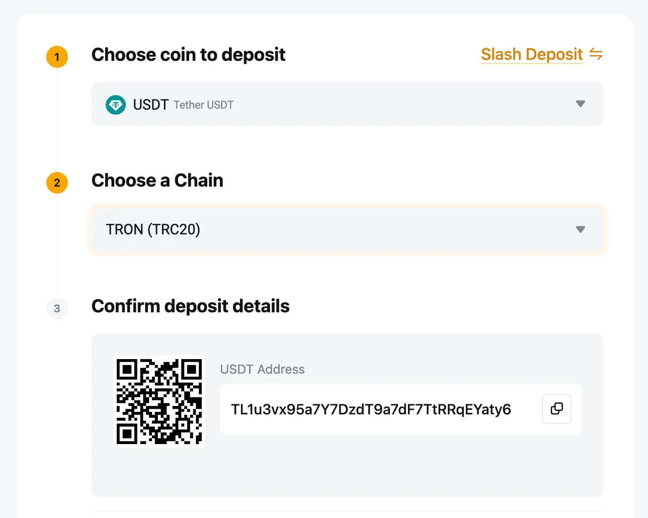 Bybit wallet address