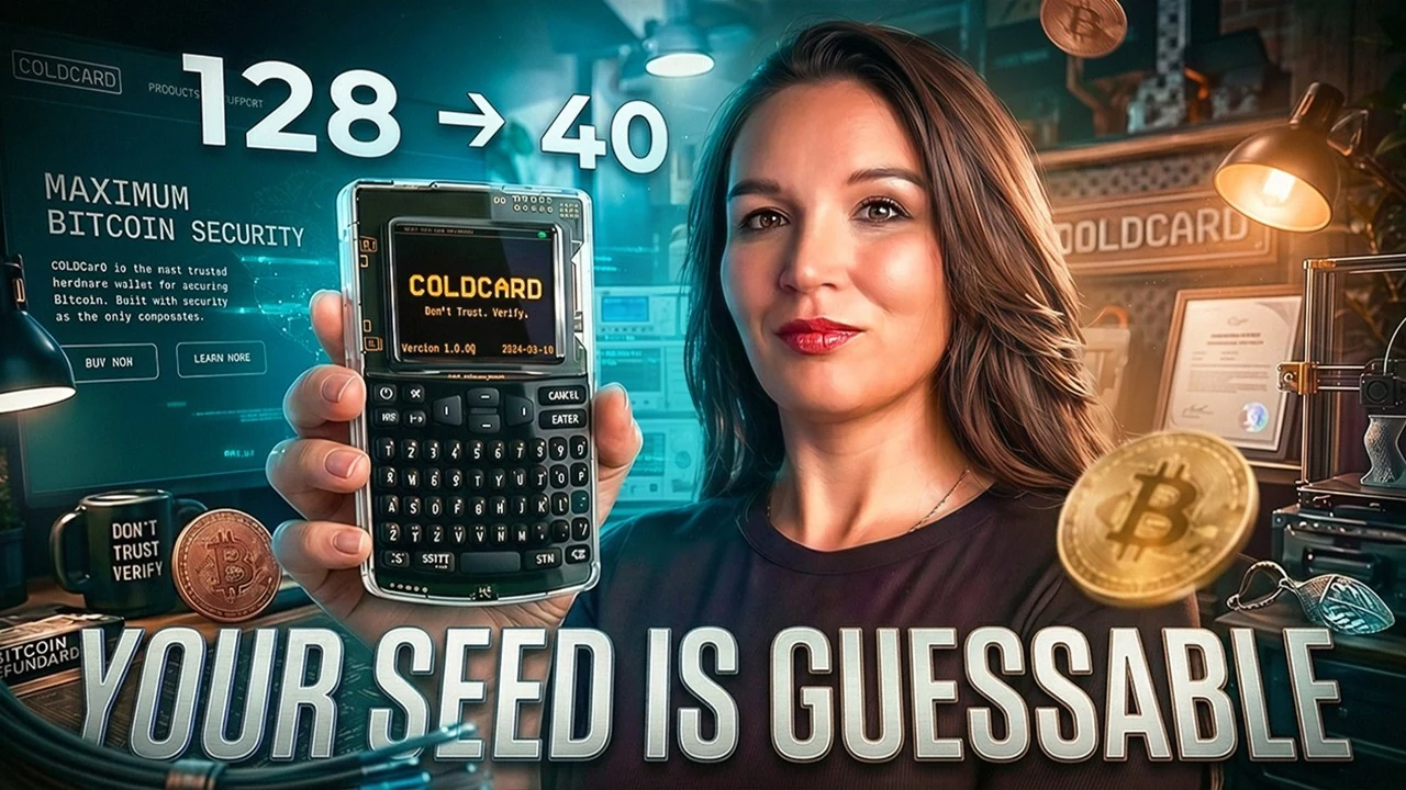🔐 The Coldcard Seed Flaw (2026) — Check Your Wallet in Three Questions