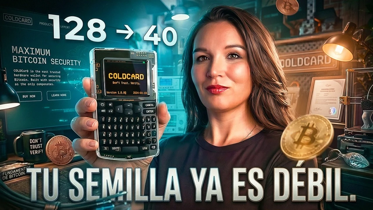 🔐 El fallo de la frase semilla de Coldcard (2026) — revisa tu billetera con tres preguntas