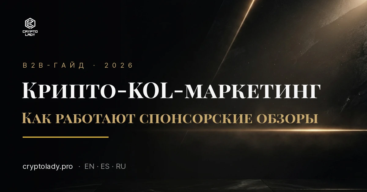 Крипто-KOL-маркетинг: как работают спонсорские обзоры (2026)